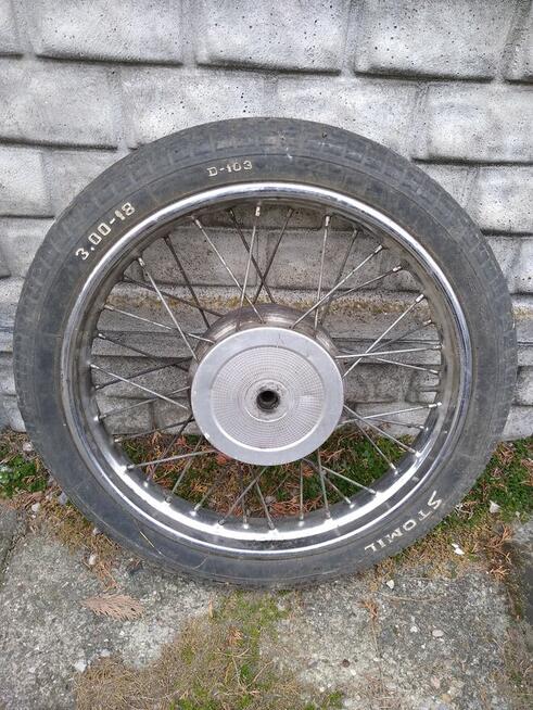 Koło motocyklowe, stare, 80 zł.