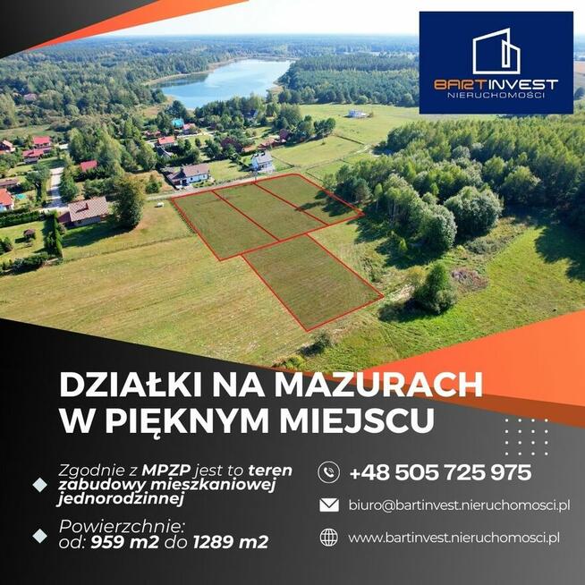 Wyjątkowe działki na Mazurach w otoczeniu lasów i jezior!