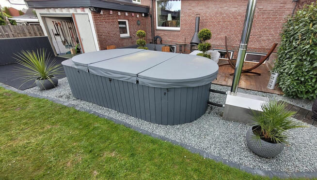 Basen wolnostojący Basen ogrodowy Basen domowy KRETA 3,7x2,1