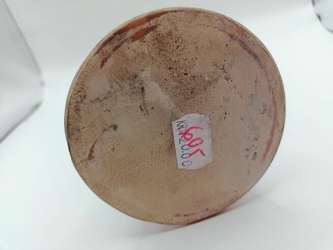 Wazon artystyczny wysoki nakładane liście