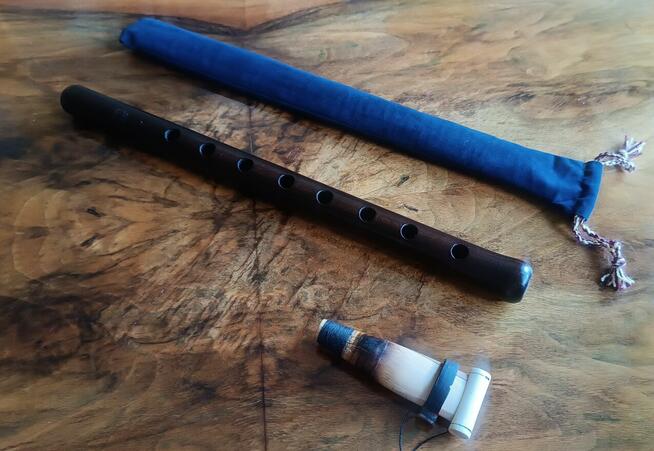 Profesjonalny ormiański Duduk A z ustnikiem i futerałem