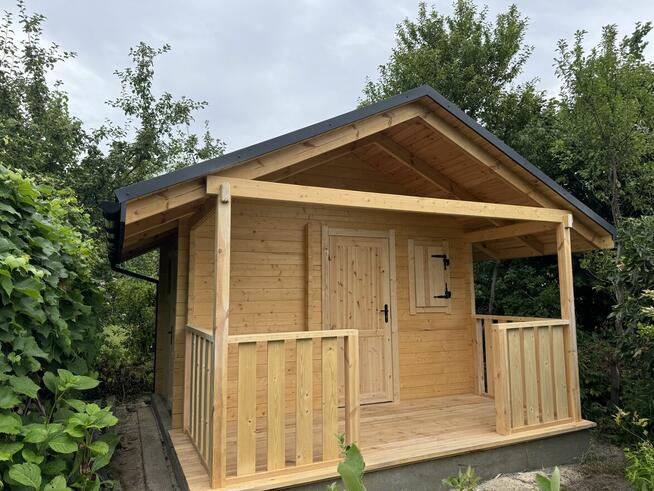 DREWNIANY DOMEK DZIAŁKOWY AGAWA OGRODOWY 16 m2