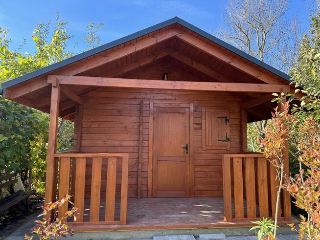 DREWNIANY DOMEK DZIAŁKOWY AGAWA OGRODOWY 16 m2