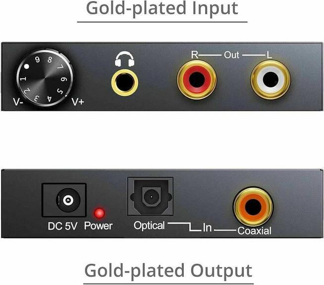 Konwerter Dźwięku Audio Telewizora Komputera Dekoder Konsoli