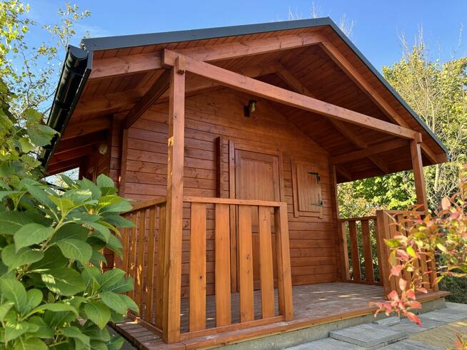 DREWNIANY DOMEK DZIAŁKOWY AGAWA OGRODOWY 16 m2