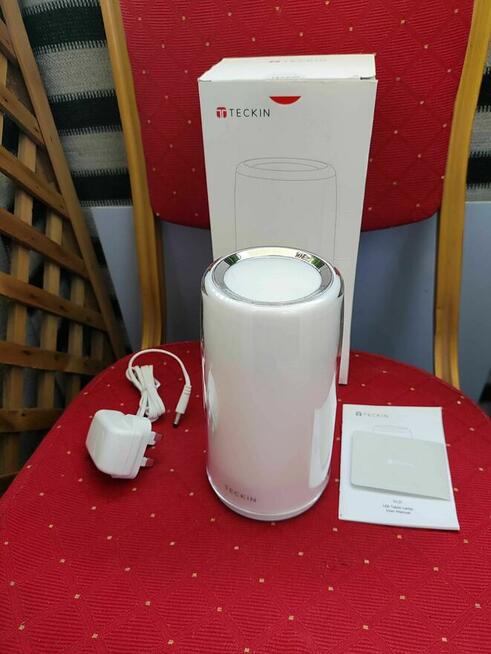 Lampę LED Dotykowa Kolorowa RGB Lampka nocna stołowa biała