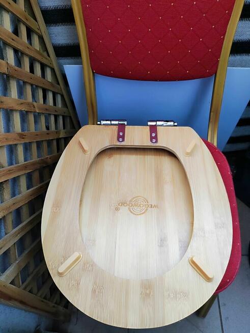 Deska Sedesowa drewniana bambusowa Klozetowa toaletowa WC