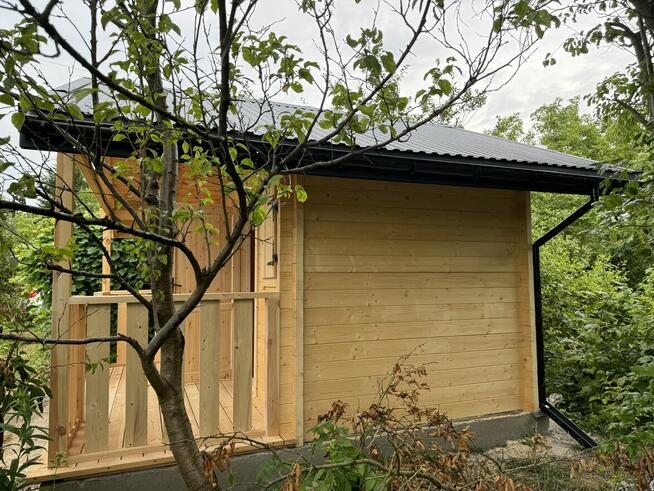 DREWNIANY DOMEK DZIAŁKOWY AGAWA OGRODOWY 16 m2