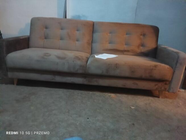 Rozkładana sofa SEWILLA PLUSZ BRAZOWA