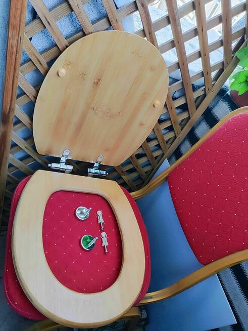 Deska Sedesowa drewniana bambusowa Klozetowa toaletowa WC