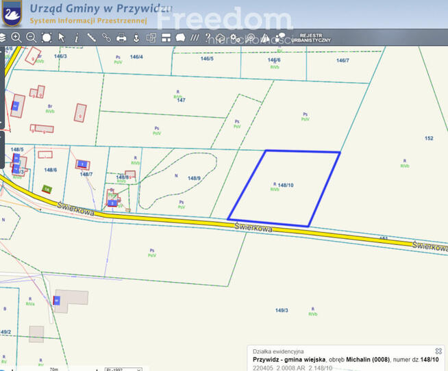 Działka budowlana na wzniesieniu z lasem !