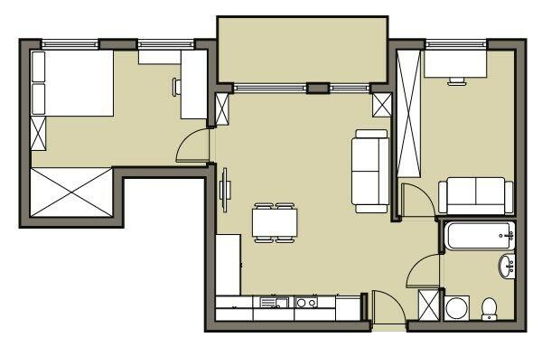 Kokosowa 1, Stabłowice, 3 pokoje, 59 m2
