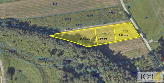 Działka budowlana Bobrowniki Wielkie gm. Żabno