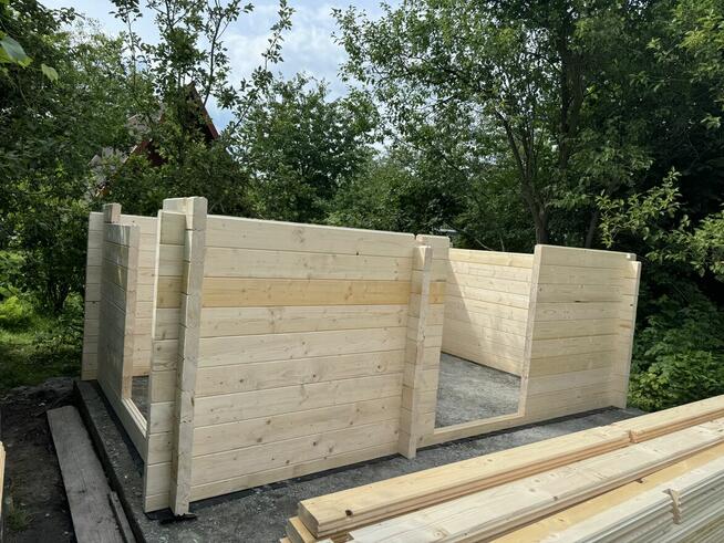 DREWNIANY DOMEK DZIAŁKOWY AGAWA OGRODOWY 16 m2