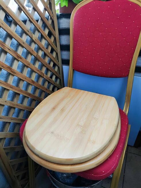 Deska Sedesowa drewniana bambusowa Klozetowa toaletowa WC