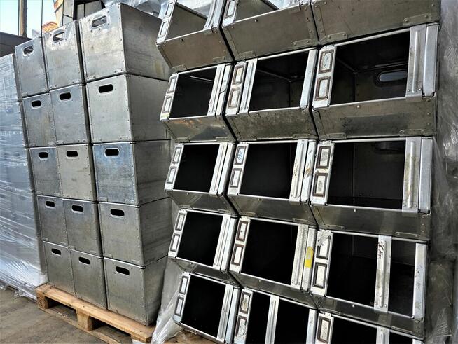 Pojemnik Kosz Kuweta Skrzynka Metalowy Aluminiowy Magazynowy