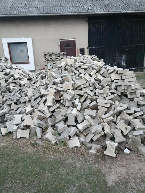 Kostka brukowa z demontażu Konin Kramsk duża ilość