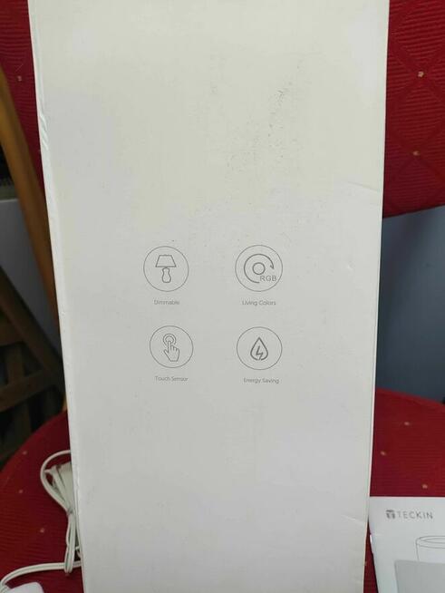 Lampę LED Dotykowa Kolorowa RGB Lampka nocna stołowa biała