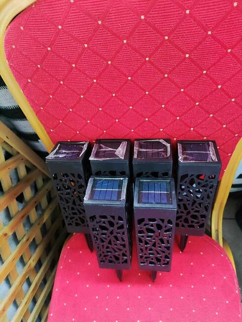 Lampa LED Solarna Ogrodowa LED Lampion Wbijana Lampki Lampka