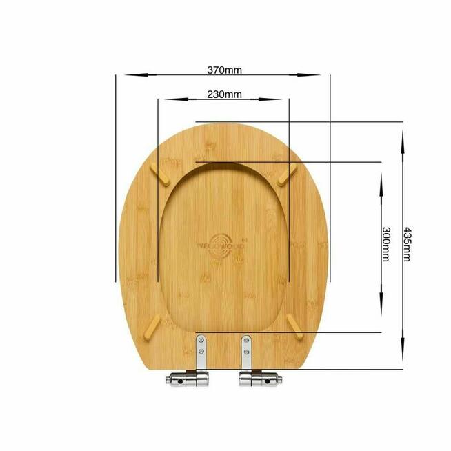 Deska Sedesowa drewniana bambusowa Klozetowa toaletowa WC