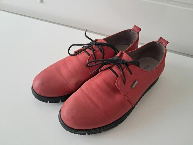 Buty damskie - półbuty czerwone „Koher”, do sprzedania