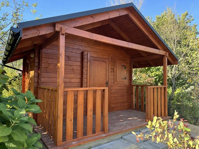 DREWNIANY DOMEK DZIAŁKOWY AGAWA OGRODOWY 16 m2