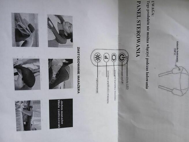 Masazer Shiatsu karku, pleców, łydek, brzucha