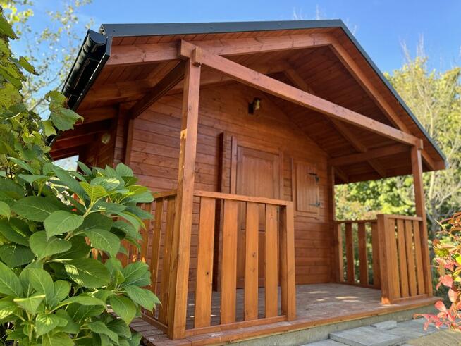 DREWNIANY DOMEK DZIAŁKOWY AGAWA OGRODOWY 16 m2