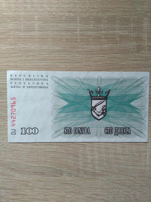 Banknot 100 dinarów Bośnia i Hercegowina