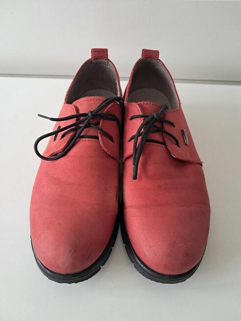 Buty damskie - półbuty czerwone „Koher”, do sprzedania