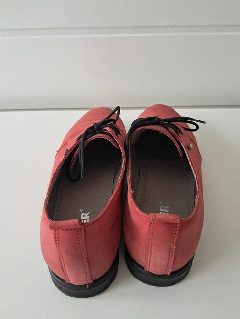 Buty damskie - półbuty czerwone „Koher”, do sprzedania
