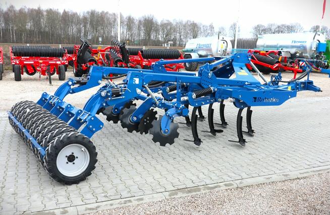 Agregat bezorkowy 3,0m półzawieszany wał oponowy Rolmako