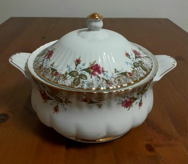 Oryginalny porcelanowy komplet Chodzież (zielona sygnatura)