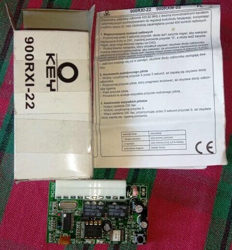 KEY radioobiornik pinowy do automatyki bramowej lub innej.