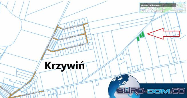 DZIAŁKI Z WARUNKAMI ZABUDOWY - Krzywiń, Szurkowo