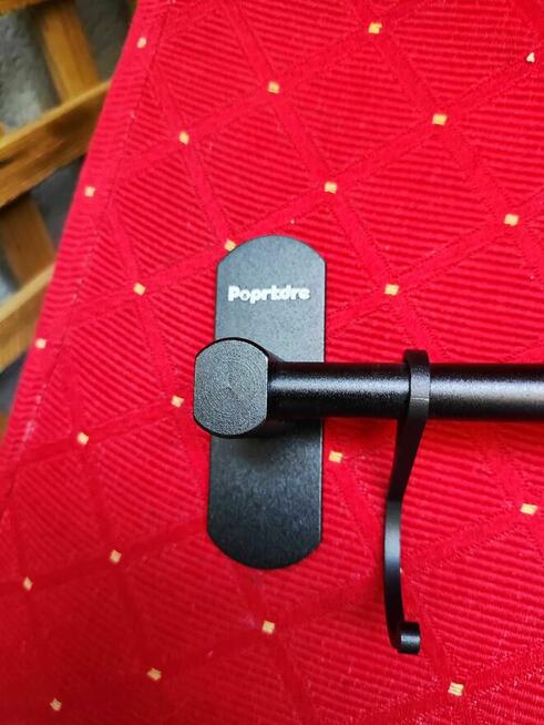 Reling Kuchenny Czarny Vintage Wieszak do kuchni łazienki