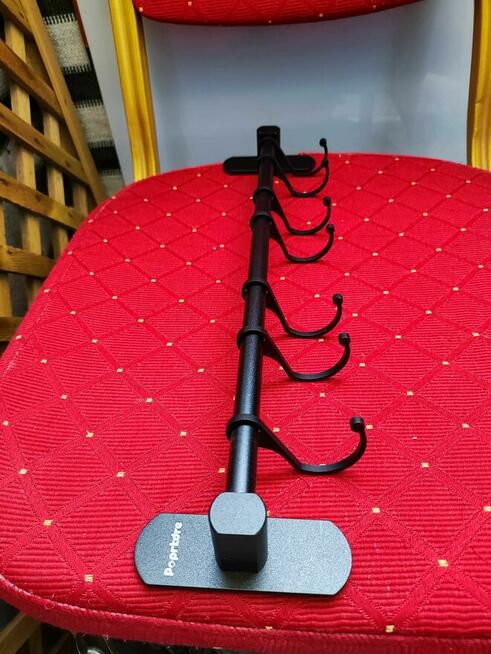 Reling Kuchenny Czarny Vintage Wieszak do kuchni łazienki