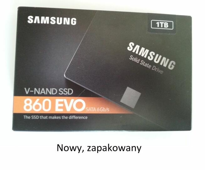 Nowy, zapakowany- DYSK ssd Samsung 860 EVO- 1 TB.
