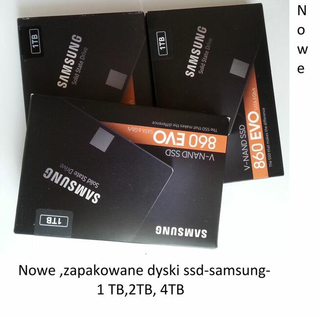 Nowy, zapakowany- DYSK ssd Samsung 860 EVO- 1 TB.
