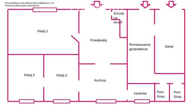 Dom 3 pokoje, 80 m2 duża działka 2800 m2 gm.Wilków