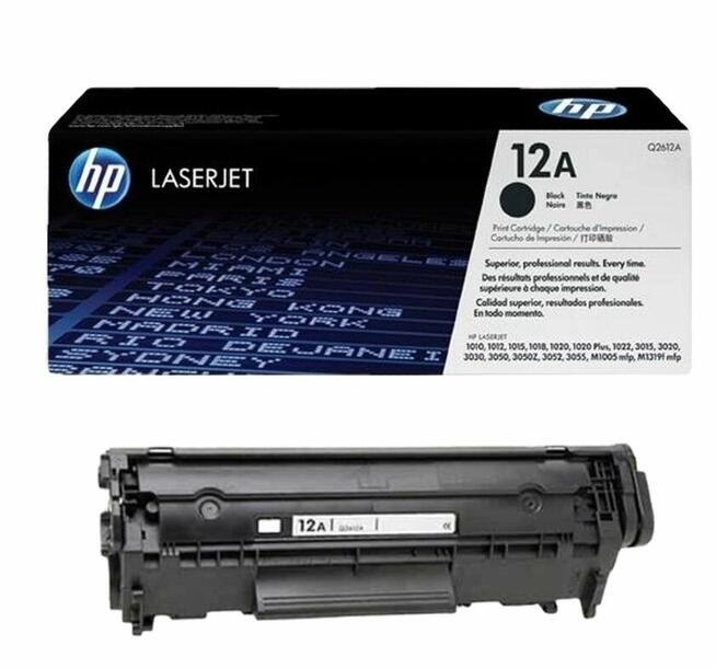 Toner Black HP12A Q2612A oryginał 1010 1012