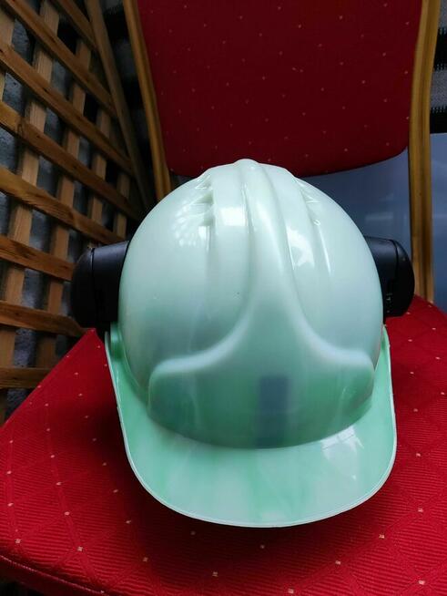 Kask Budowlany Ochronny Nauszniki Słuchawki Okulary ochronne
