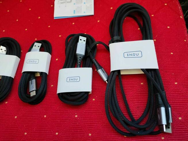 Kabel USB C typu C Iniu do Ładowania Samsung Xiaomi Motorola