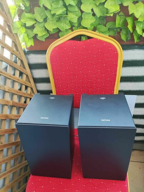 Subwoofer kolumny czarne głośniki Philips do wieży magnetofonu