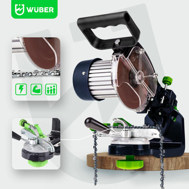 OSTRZAŁKA DO ŁAŃCUCHÓW INDUKCYJNA 800W 2X TARCZA W ZESTAWIE