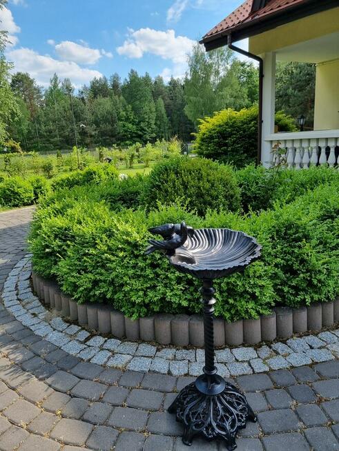 poidełko dla ptaków żeliwne wysokie fontanna