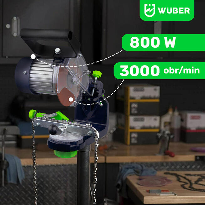 OSTRZAŁKA DO ŁAŃCUCHÓW INDUKCYJNA 800W 2X TARCZA W ZESTAWIE