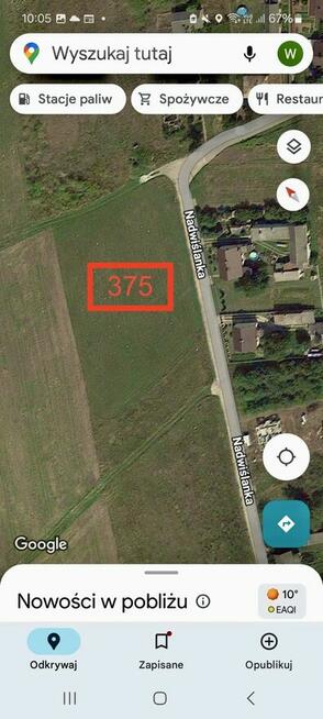 ziemia budowlana Nadwislanka 5219m 2 bezpośrednio