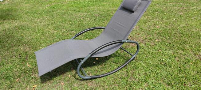 Leżak fotel bujany ogrodowy