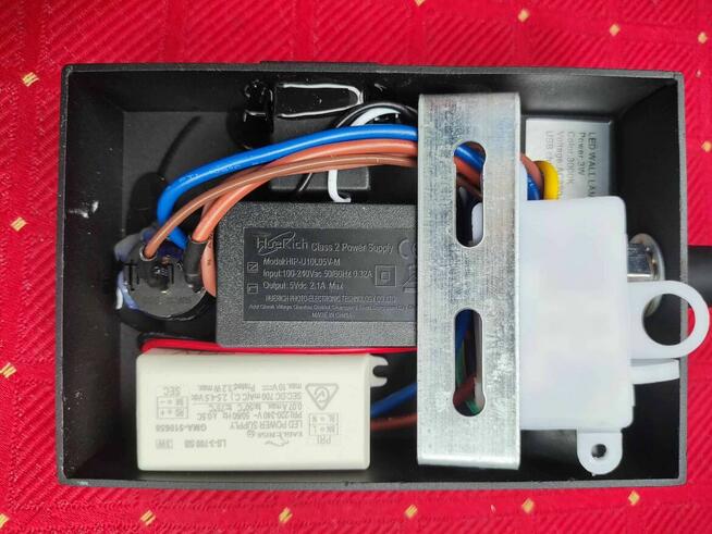 Lampa Czarna nad Lustro Obraz do czytania kinkiet ścienny